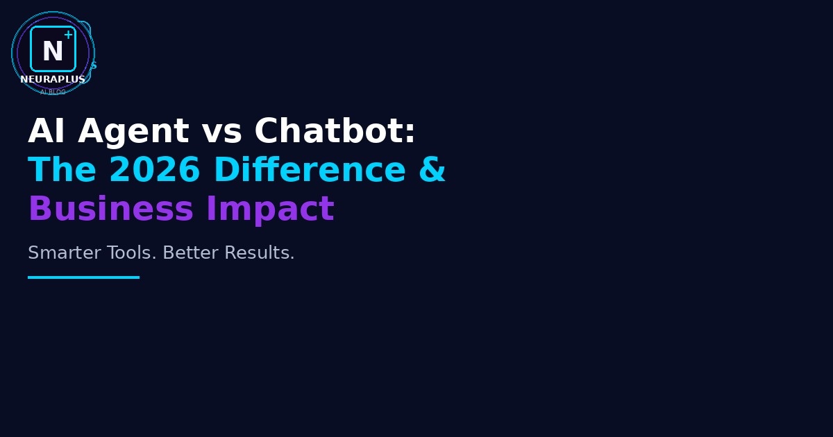 AI Agent vs Chatbot: The 2026 Difference & Business Impact