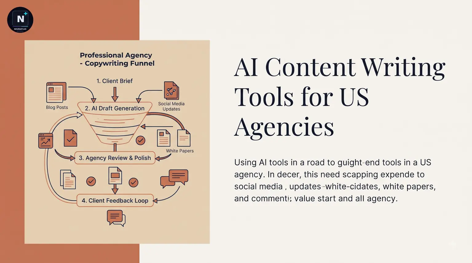 US agency AI content writing stack architecture - primary AI writers, SEO tools, editing tools, research tools, and management platforms