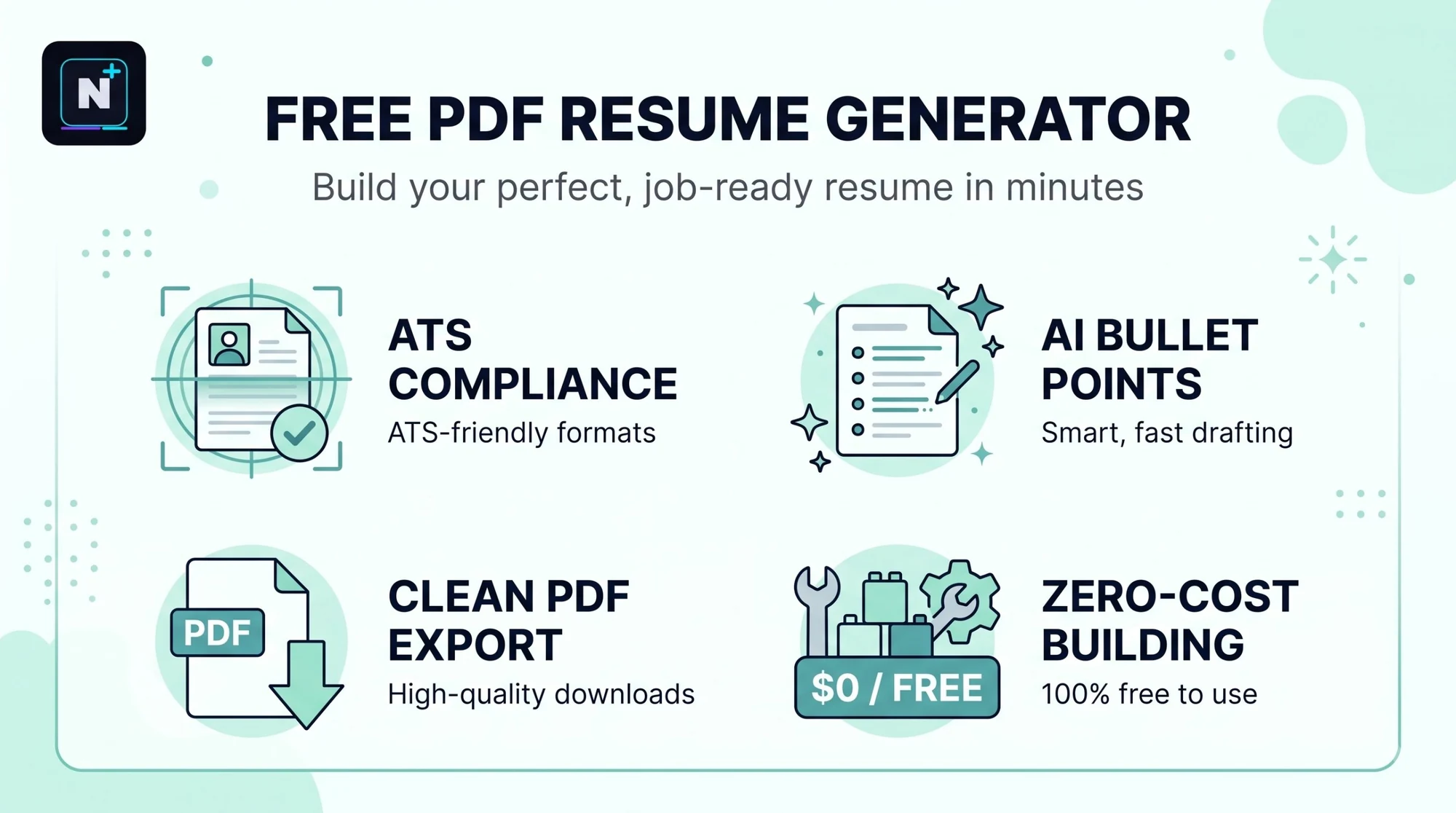 Free AI resume builder comparison showing which tools allow a free PDF download