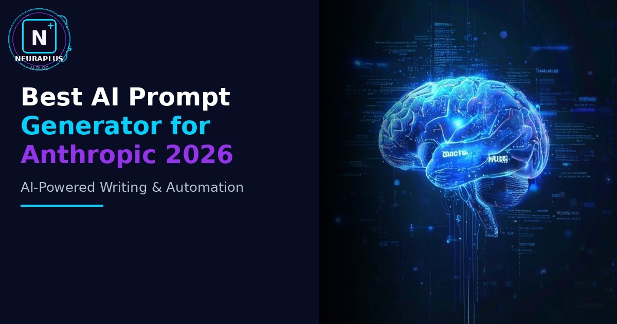 Best AI Prompt Generator for Anthropic 2026