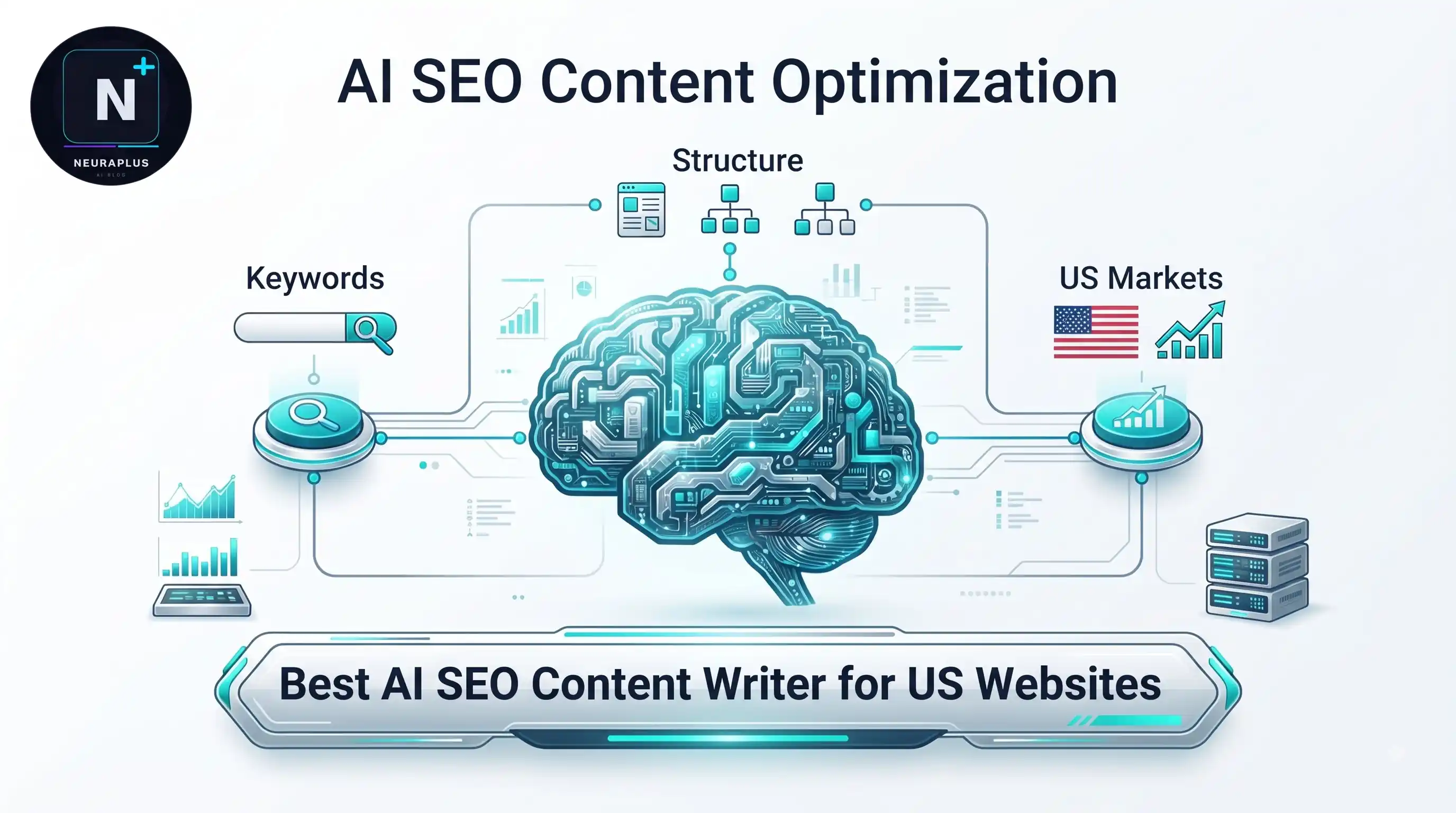 Best ai seo content writer for us websites showing dashboard of top AI writing tools optimized for American search intent and SEO ranking