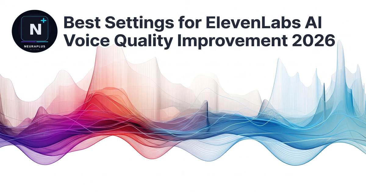 ElevenLabs AI voice settings dashboard showing stability, clarity, and style exaggeration sliders for optimizing voice quality
