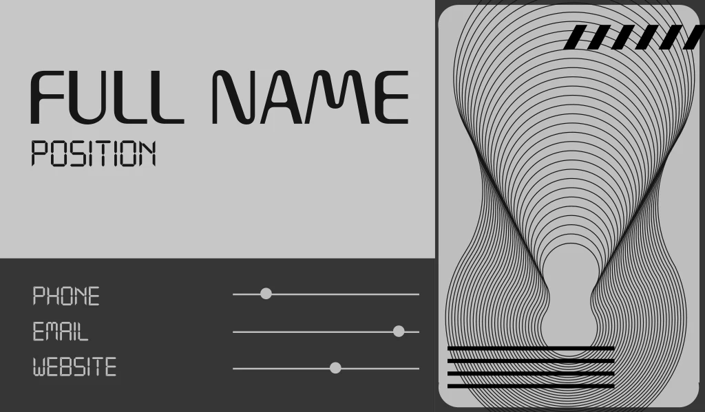 BrandCrowd geometric business card design example