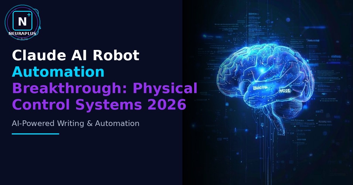 Claude AI Robot Automation Breakthrough: Physical Control Systems 2026