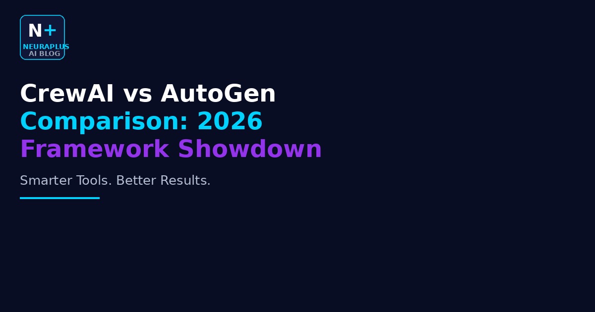 CrewAI vs AutoGen Comparison: 2026 Framework Showdown