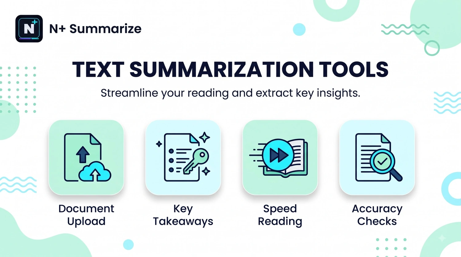 Free AI text summarizer comparison showing a long article reduced to a short summary