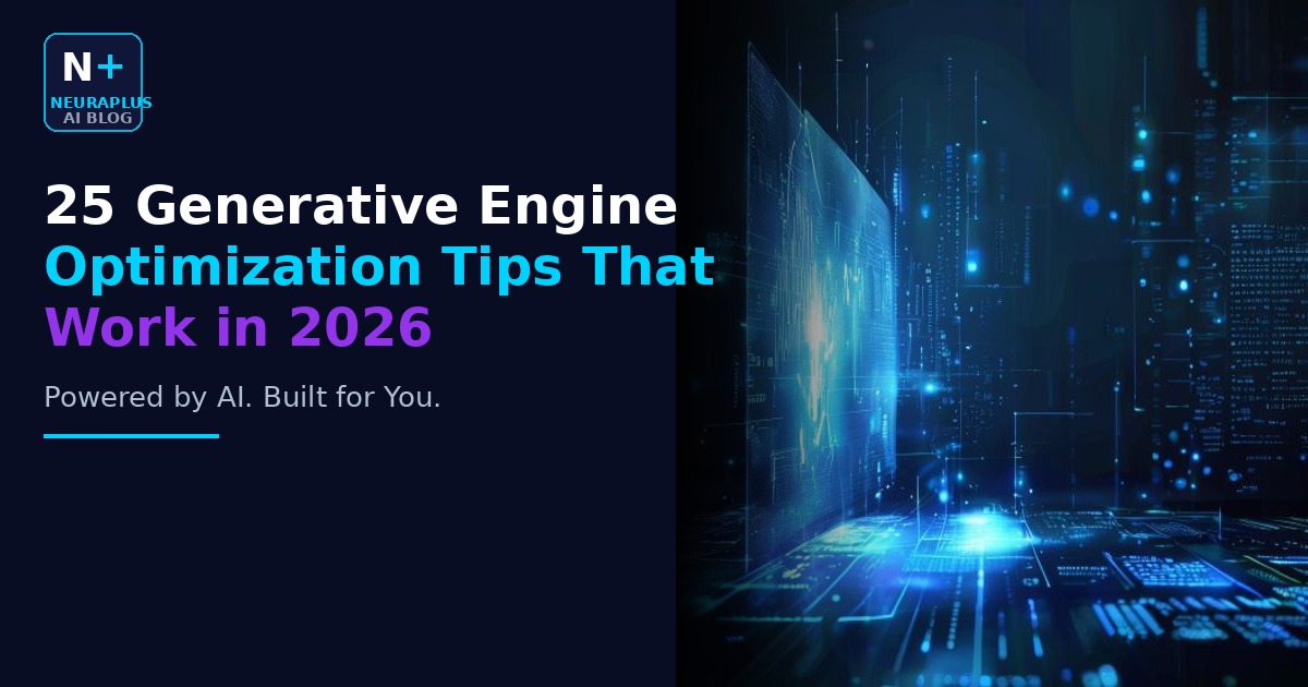 25 Generative Engine Optimization Tips That Work in 2026