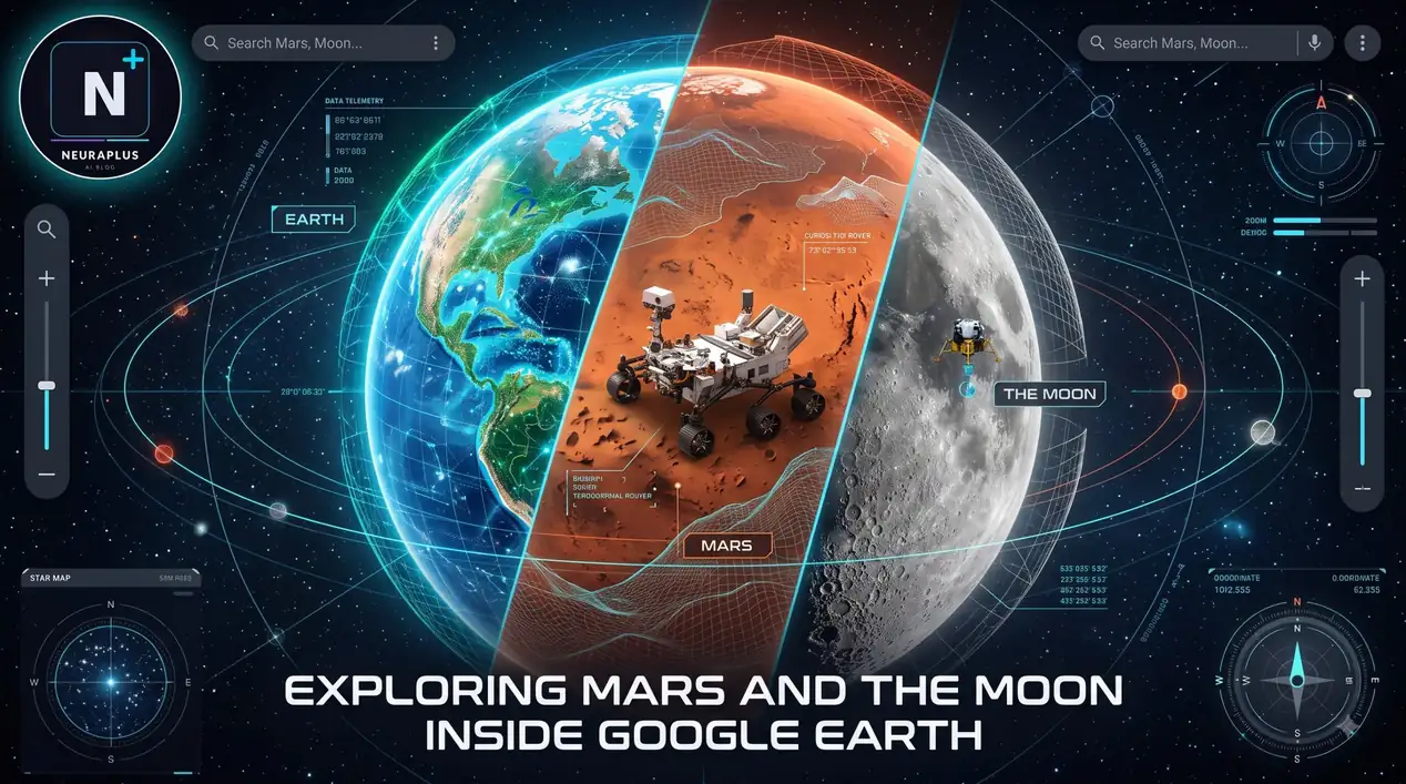 Google Earth easter eggs showing the browser flight simulator flying over a coastline