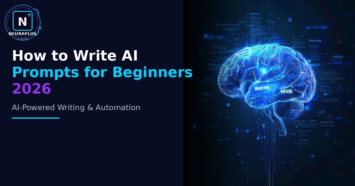 How to Write AI Prompts for Beginners 2026 — NeuraPulse AI Blog