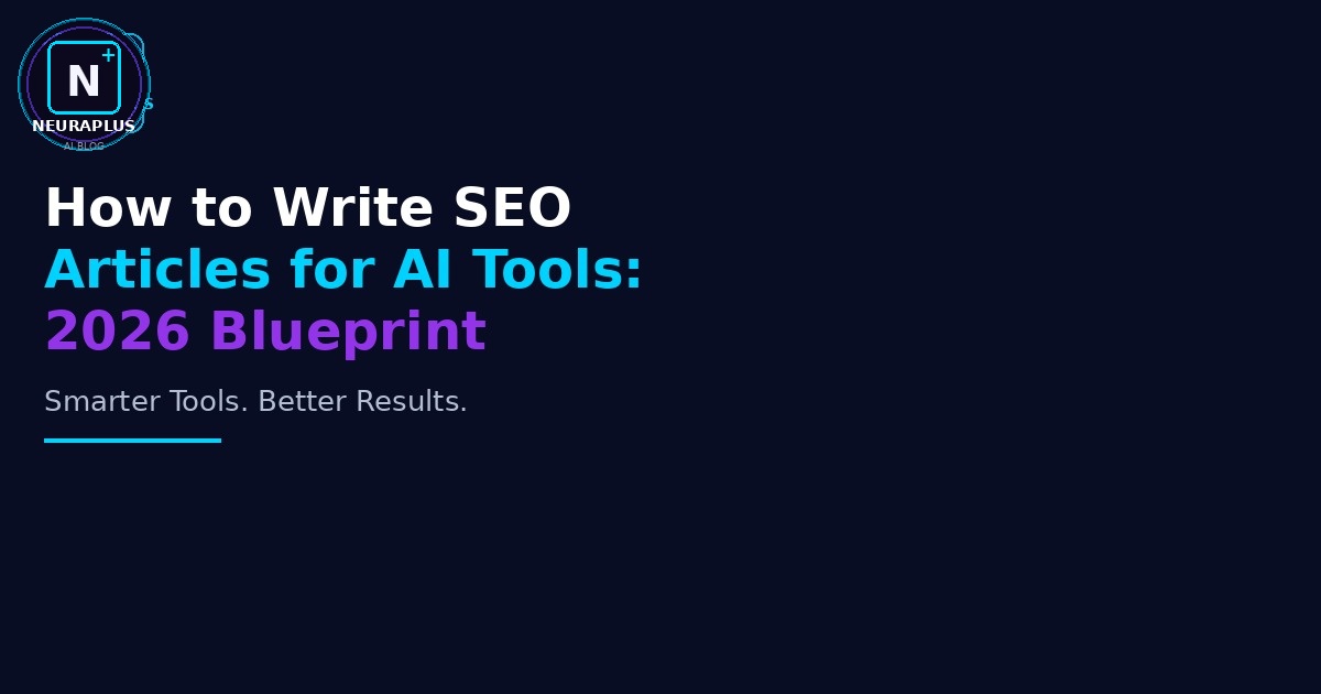 How to Write SEO Articles for AI Tools: 2026 Blueprint