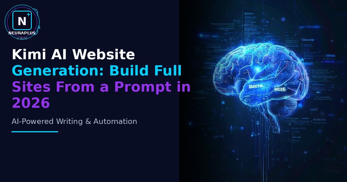 Kimi AI Website Generation: Build Full Sites From a Prompt in 2026